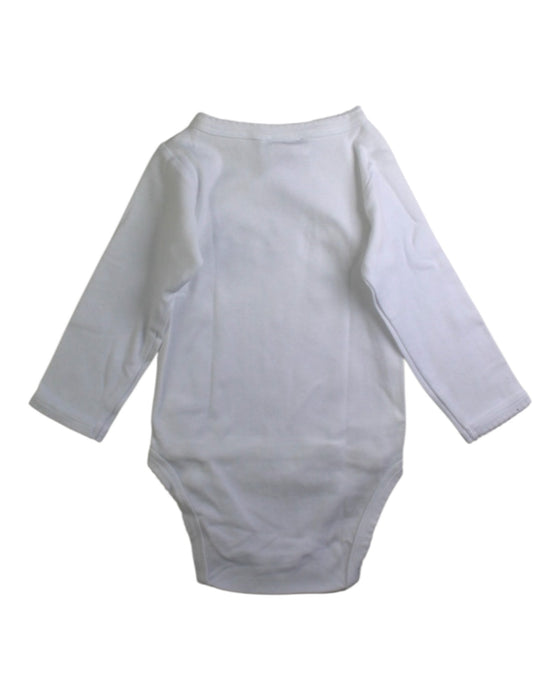 A White Long Sleeve Bodysuits from Jacadi in size 3-6M for boy. (Back View)