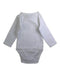 A White Long Sleeve Bodysuits from Jacadi in size 3-6M for boy. (Back View)