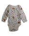 A White Long Sleeve Bodysuits from Mori in size Newborn for neutral. (Front View)