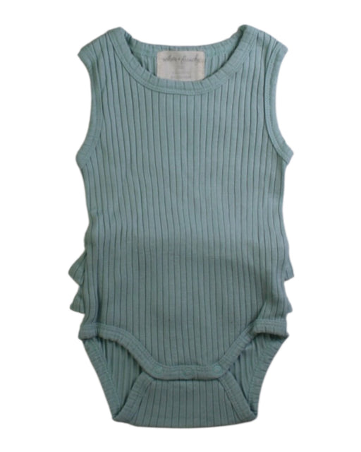 A Teal Sleeveless Bodysuits from Wilson & Frenchy in size 0-3M for girl. (Front View)