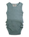 A Teal Sleeveless Bodysuits from Wilson & Frenchy in size 0-3M for girl. (Front View)