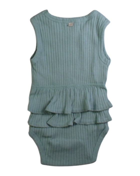 A Teal Sleeveless Bodysuits from Wilson & Frenchy in size 0-3M for girl. (Back View)