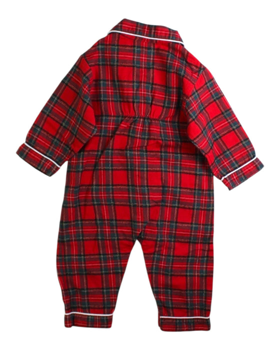 A Red Onesies from Trotters in size 0-3M for boy. (Back View)