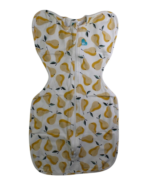 A Yellow Sleepsacs from Love To Dream in size 0-3M for neutral. (Front View)