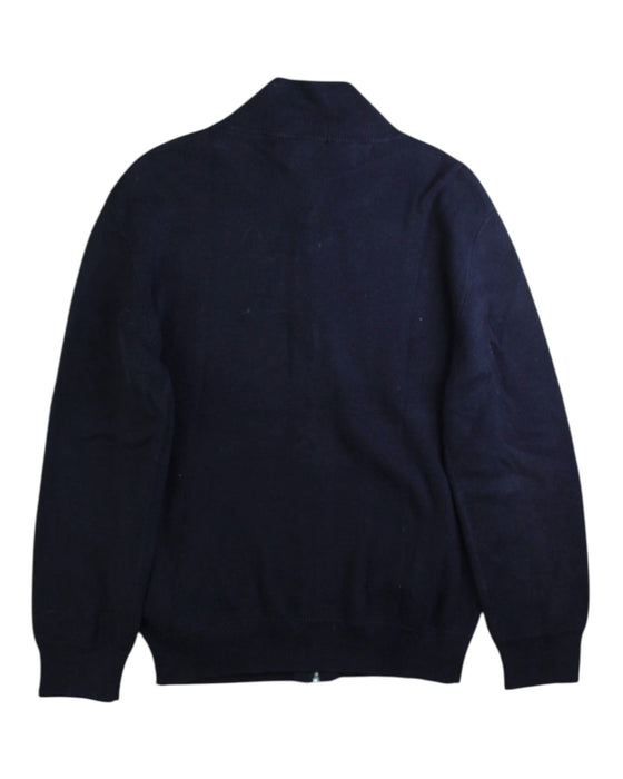 A Navy Zippered Sweatshirts from Polo Ralph Lauren in size 6T for boy. (Back View)