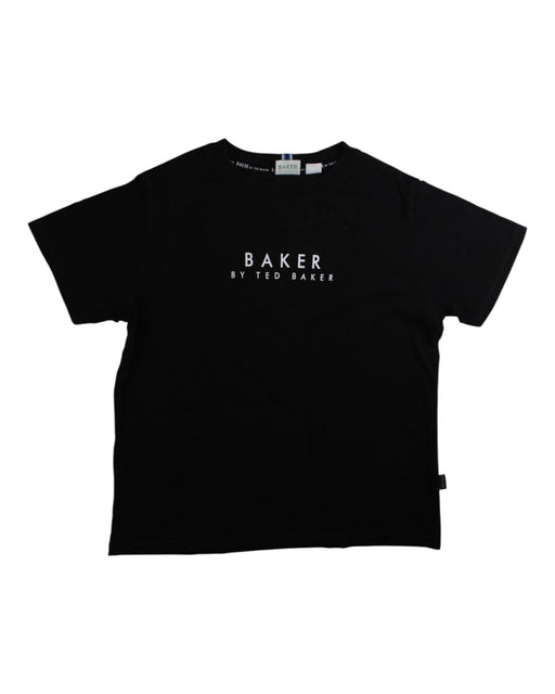 A Black Short Sleeve T Shirts from Baker by Ted Baker in size 9Y for boy. (Front View)