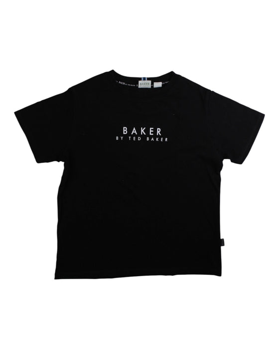 A Black Short Sleeve T Shirts from Baker by Ted Baker in size 9Y for boy. (Front View)