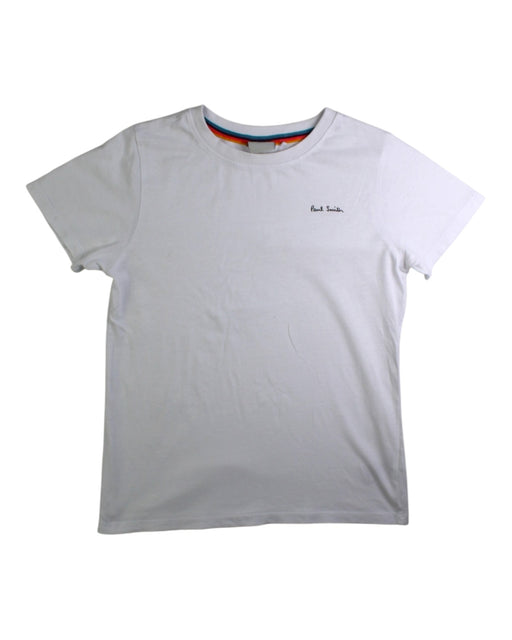A White Short Sleeve T Shirts from Paul Smith in size 8Y for boy. (Front View)