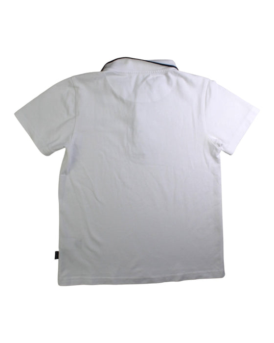 A White Short Sleeve Polos from Baker by Ted Baker in size 8Y for boy. (Back View)