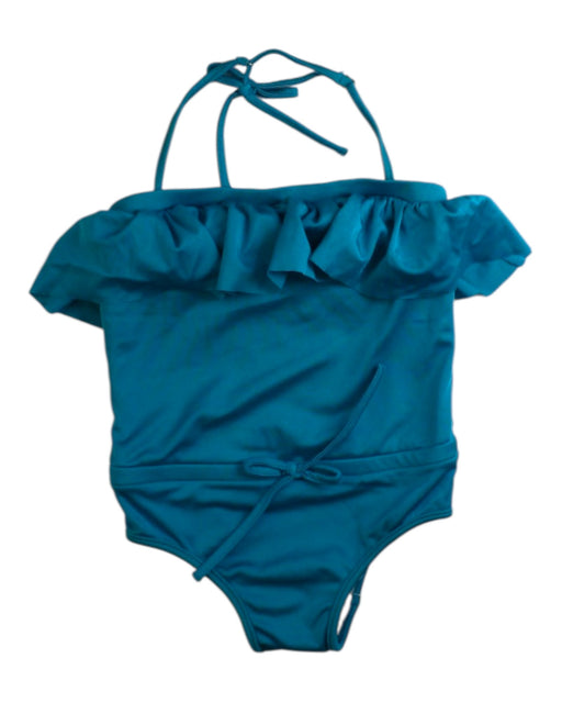 A Teal Swimsuits from Milly Minis in size 3T for girl. (Front View)