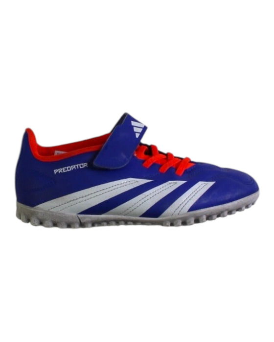 A Blue Cleats/Soccer Shoes from Adidas in size 9Y for neutral. (Front View)