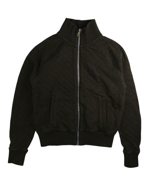 A Black Zippered Sweatshirts from Polo Ralph Lauren in size 8Y for neutral. (Front View)