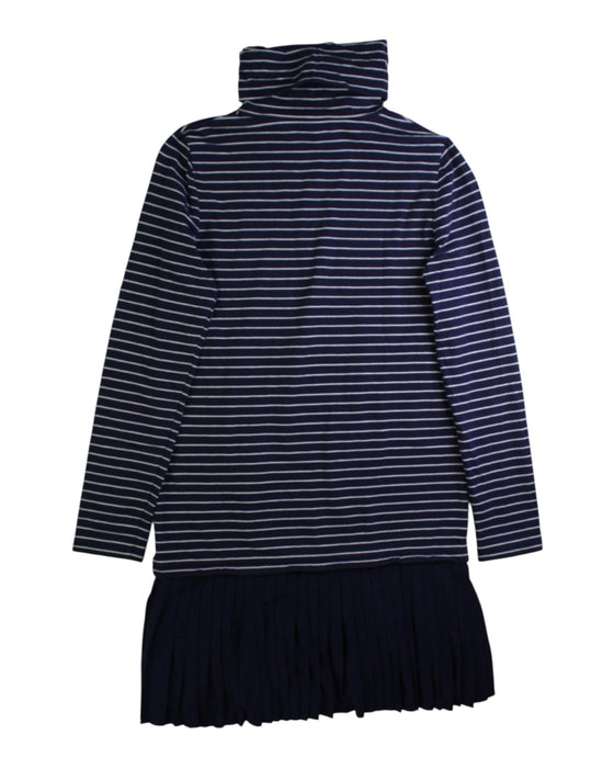 A Navy Long Sleeve Dresses from Polo Ralph Lauren in size 8Y for girl. (Back View)