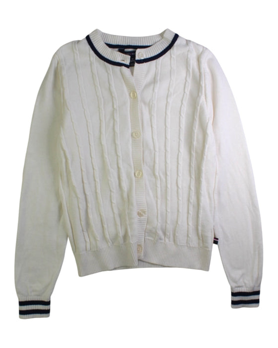 A White Cardigans from Tommy Hilfiger in size 8Y for girl. (Front View)
