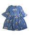 A Blue Long Sleeve Dresses from Seed in size 6T for girl. (Front View)