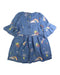 A Blue Long Sleeve Dresses from Seed in size 6T for girl. (Back View)