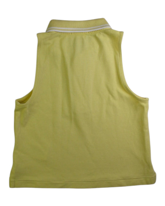 A Yellow Sleeveless Polos from Polo Ralph Lauren in size 6T for girl. (Back View)