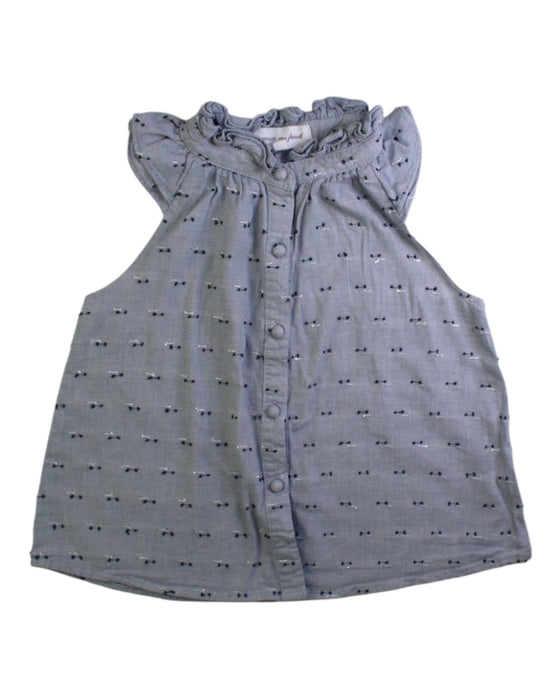 A Grey Sleeveless Tops from Excuse My French in size 6T for girl. (Front View)