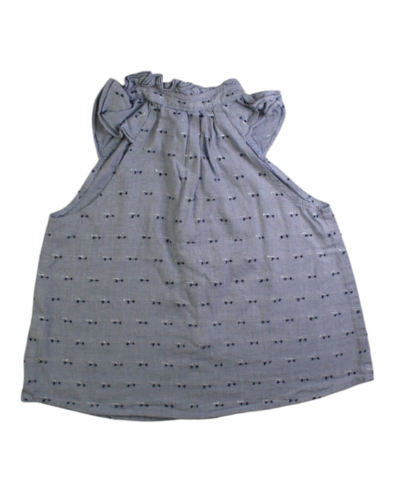 A Grey Sleeveless Tops from Excuse My French in size 6T for girl. (Back View)
