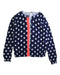 A Navy Cardigans from Crewcuts in size 6T for girl. (Front View)