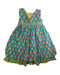 A Blue Sleeveless Dresses from Fabindia in size 6T for girl. (Front View)