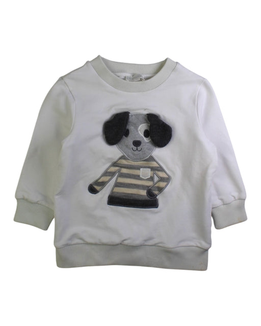 A White Crewneck Sweatshirts from Nicholas & Bears in size 2T for boy. (Front View)