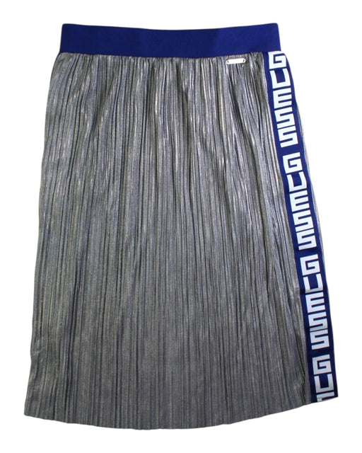 A Silver Long Skirts from Guess in size 12Y for girl. (Front View)