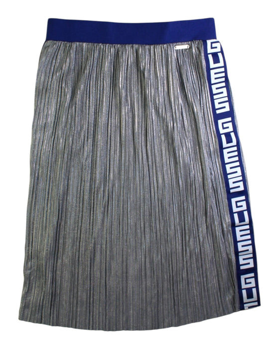 A Silver Long Skirts from Guess in size 12Y for girl. (Front View)