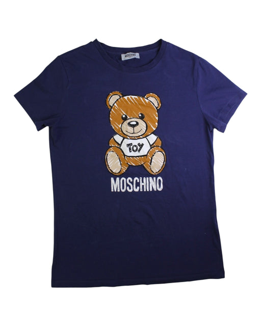 A Blue Short Sleeve T Shirts from Moschino in size 14Y for neutral. (Front View)