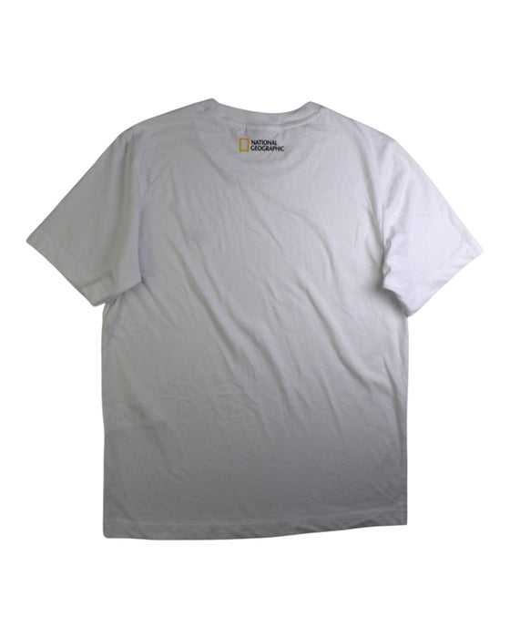 A White Short Sleeve T Shirts from National Geographic in size 13Y for neutral. (Back View)