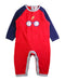 A Red Long Sleeve Rompers from Boden in size 6-12M for boy. (Front View)