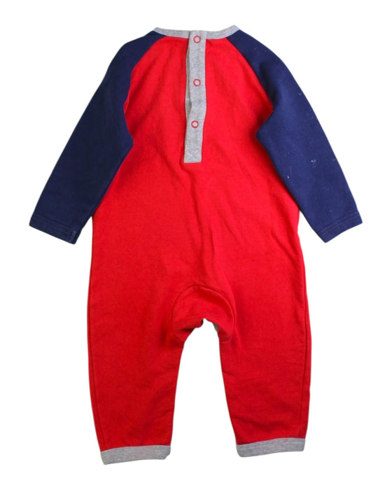A Red Long Sleeve Rompers from Boden in size 6-12M for boy. (Back View)
