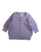 A Purple Knit Sweaters from Seed in size 6-12M for girl. (Front View)
