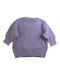 A Purple Knit Sweaters from Seed in size 6-12M for girl. (Back View)