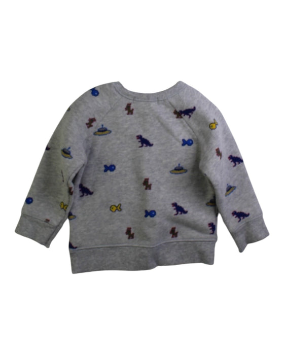 A Grey Crewneck Sweatshirts from Bonpoint in size 3-6M for boy. (Back View)