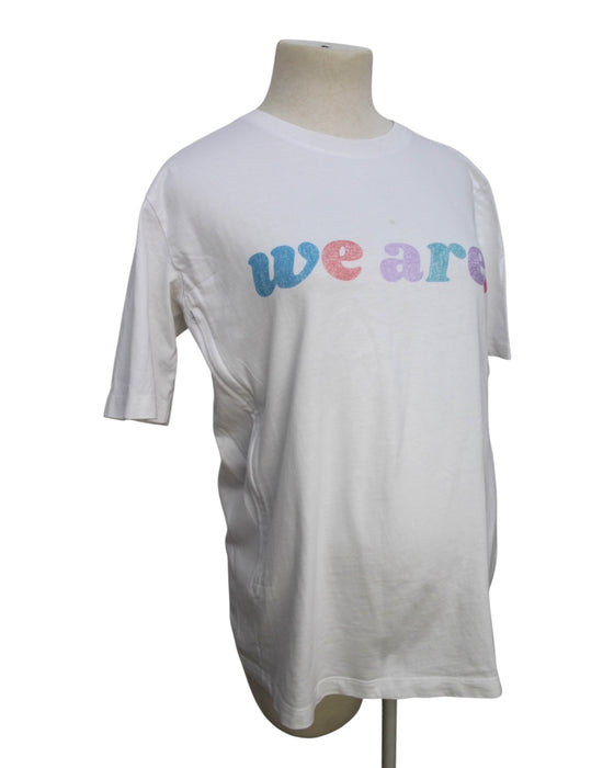A White Short Sleeve T Shirts from Tajinebanane in size Maternity-M for maternity. (Back View)