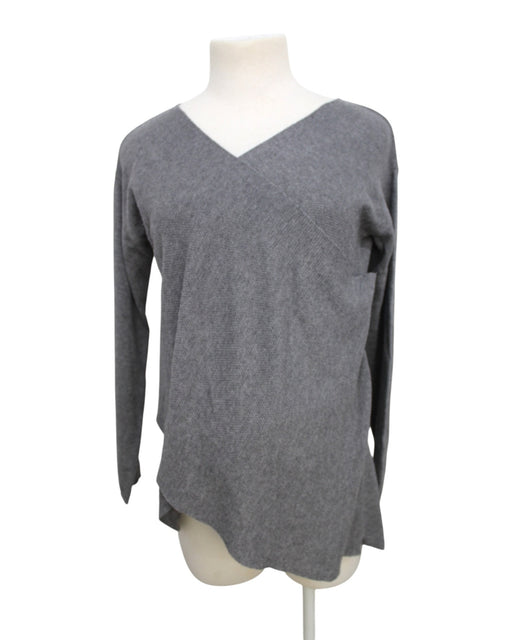 A Grey Long Sleeve Tops from Mayarya in size Maternity-S for maternity. (Front View)