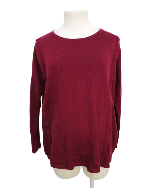 A Burgundy Long Sleeve Tops from Mayarya in size Maternity-XS for maternity. (Front View)