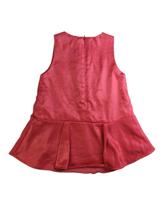 A Pink Sleeveless Dresses from Momonittu in size 12-18M for girl. (Back View)