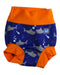A Blue Swim Diapers from Splash About in size 12-18M for boy. (Front View)