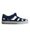 A Navy Sandals from Igor in size 18-24M for girl. (Front View)
