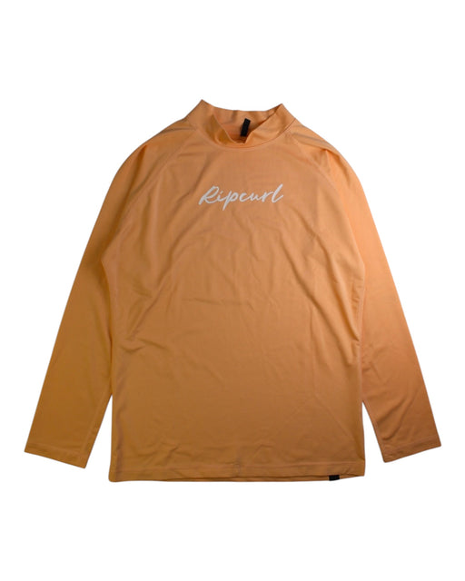 A Peach Rash Guards from Rip Curl in size 12Y for neutral. (Front View)