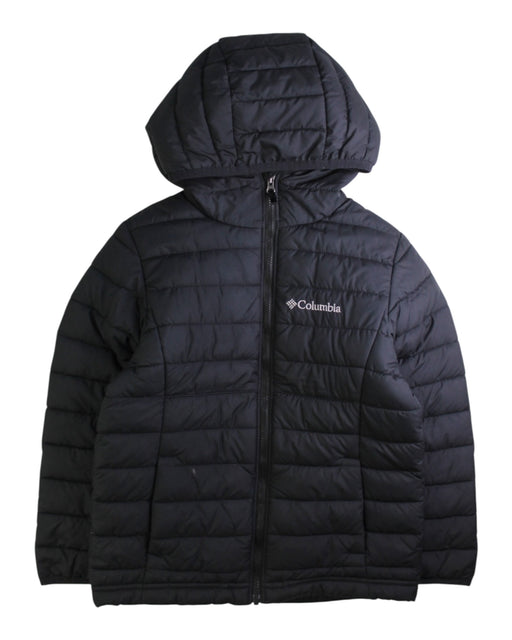 A Black Puffer/Quilted Jackets from Columbia in size 6T for neutral. (Front View)