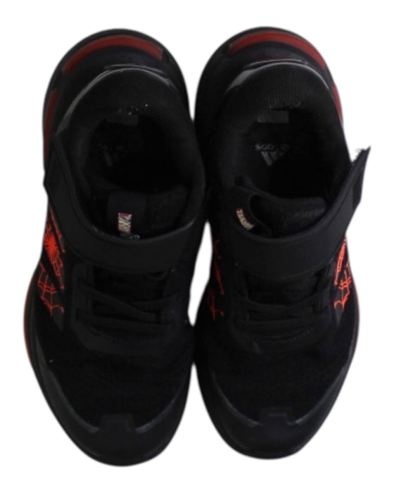 A Black Sneakers from Adidas in size 7Y for boy. (Back View)