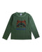 A Green Long Sleeve T Shirts from Petit Bateau in size 6T for boy. (Front View)