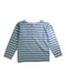A Blue Long Sleeve T Shirts from Petit Bateau in size 6T for boy. (Front View)