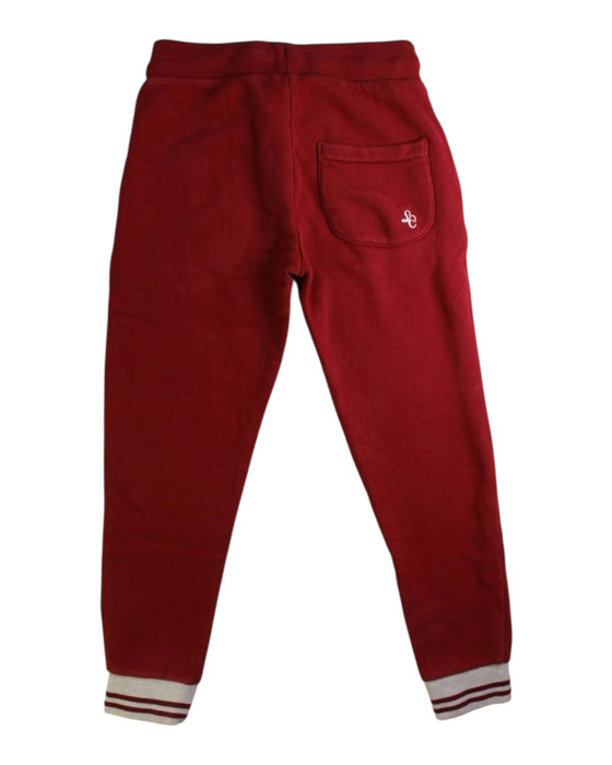 A Red Sweatpants from La Coqueta in size 6T for boy. (Back View)