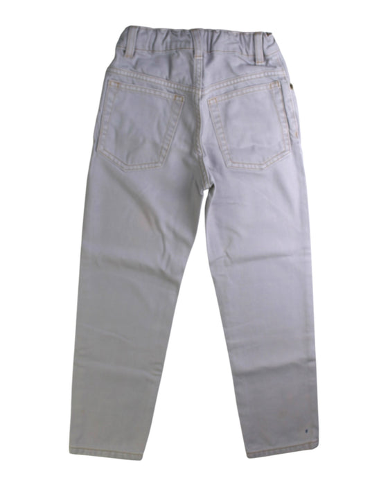 A Grey Jeans from Petit Bateau in size 6T for boy. (Back View)