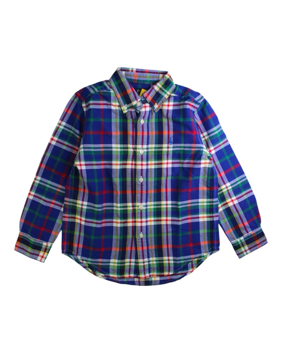 A Multicolour Long Sleeve Shirts from Polo Ralph Lauren in size 5T for boy. (Front View)