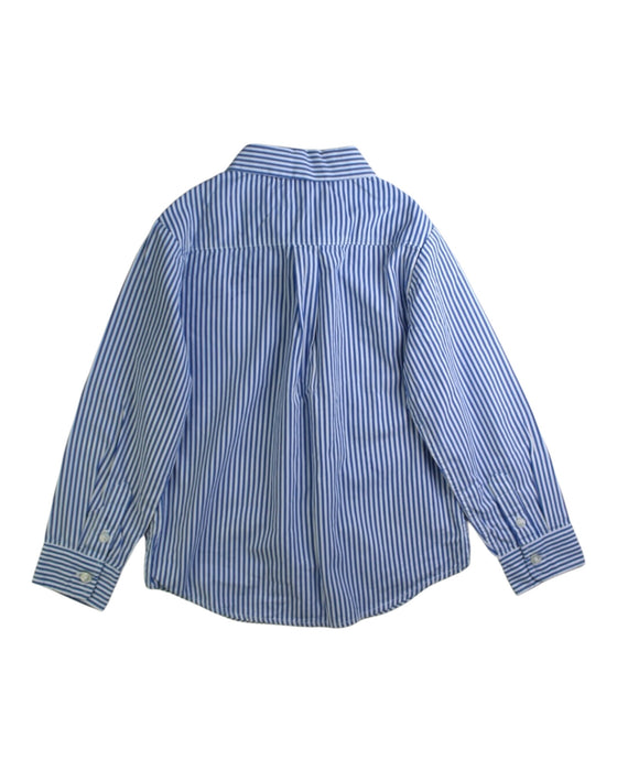 A Blue Long Sleeve Shirts from Jacadi in size 5T for boy. (Back View)